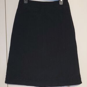 MaxMara Black Cotton Blend Skirt